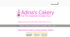 Desktop Screenshot of adinascakery.com